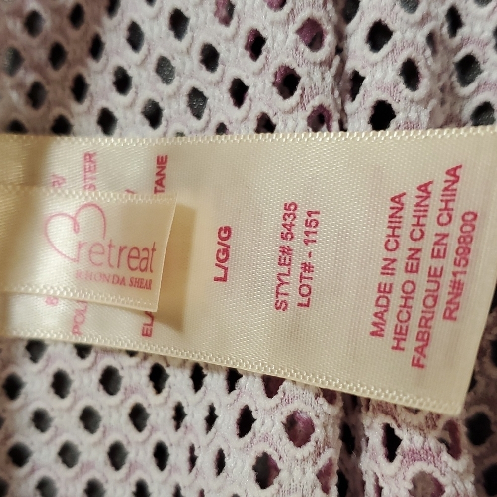 Rhonda Shear Retreat Pink Cover-up SZ LG - Picture 5 of 9